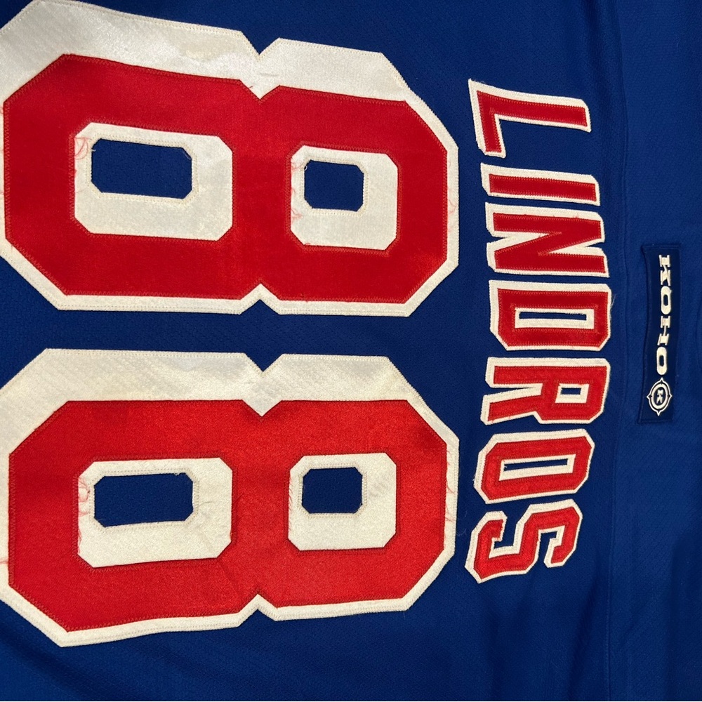 Vintage Eric Lindros NY Rangers KOHO Jersey - Picture 7 of 8